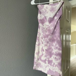 Mini Strapless Tie-dye dress! Purple and white 💜